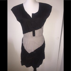 Piko 1988 cap sleeve button front dress